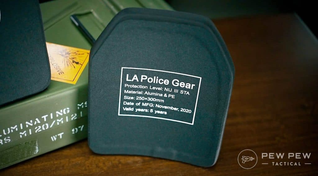 Body Armor Test LAPG Level 3 Back_