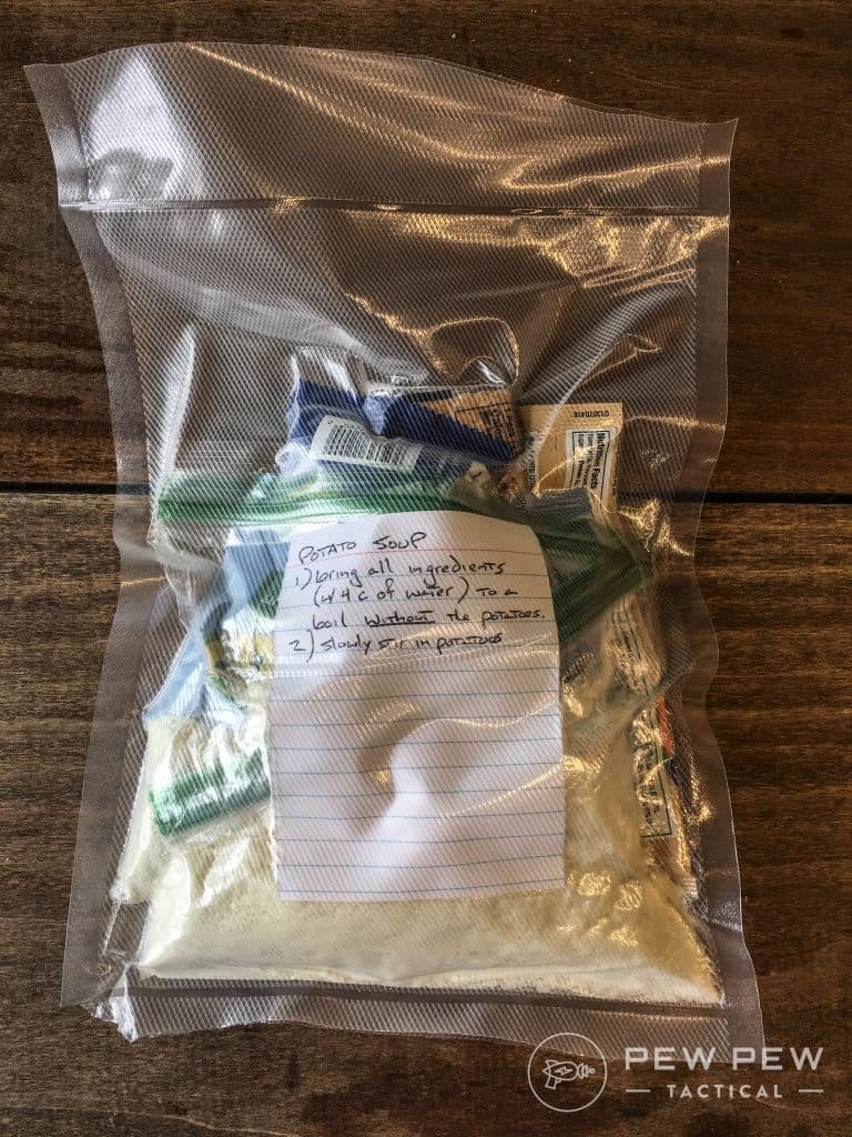 DIY MRE Potato Soup