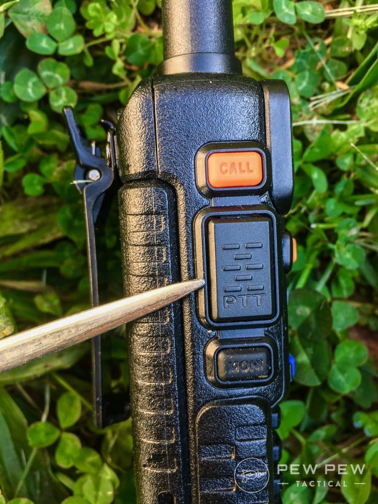Baofeng UV-5R PTT button