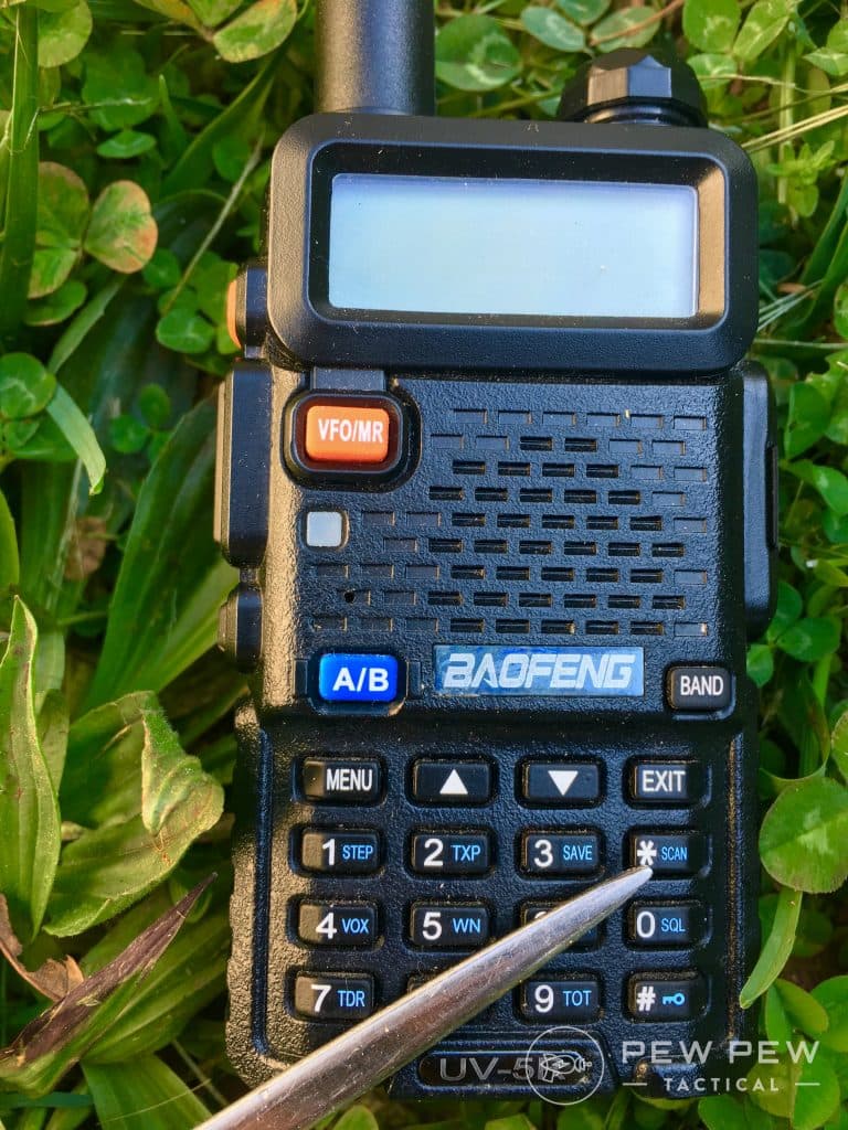 Baofeng UV-5R SCAN button