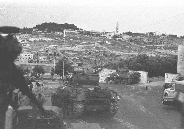 Sherman Tanks Jerusalen Six Day War