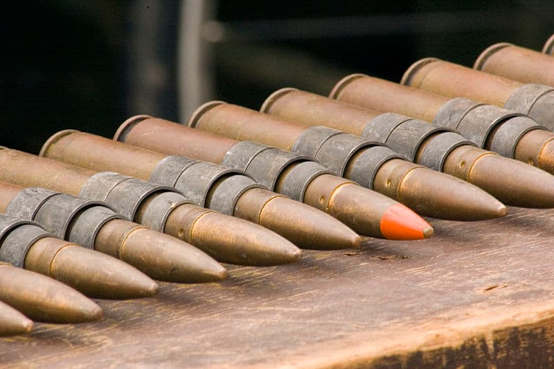 Belted .50 cal with tracers