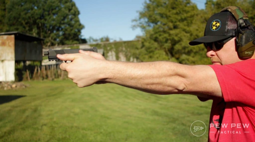 Adams Arms AA19 Shooting