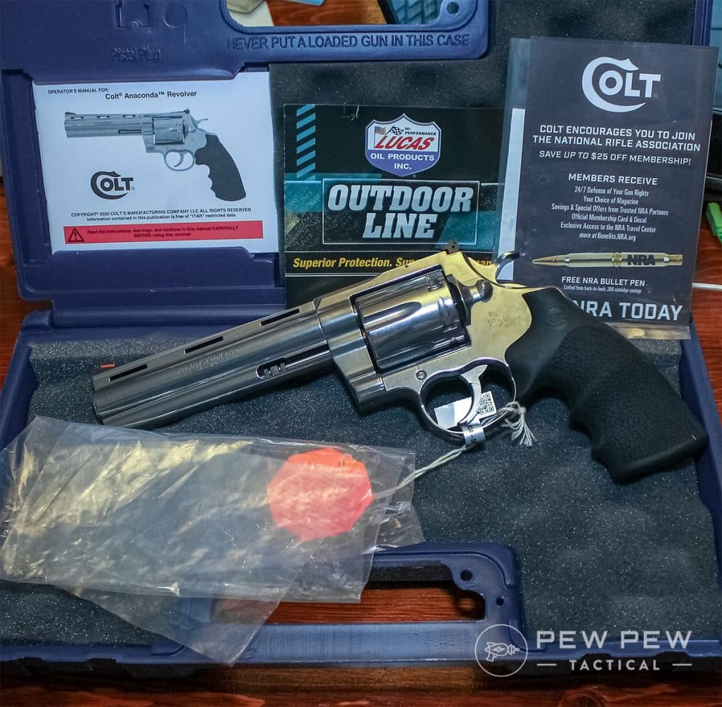 2. Colt Anaconda 6 inch 44 Magnum Revolver