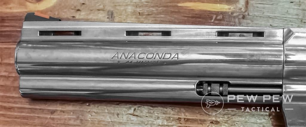 2. Colt Anaconda 6 inch 44 Magnum Revolver