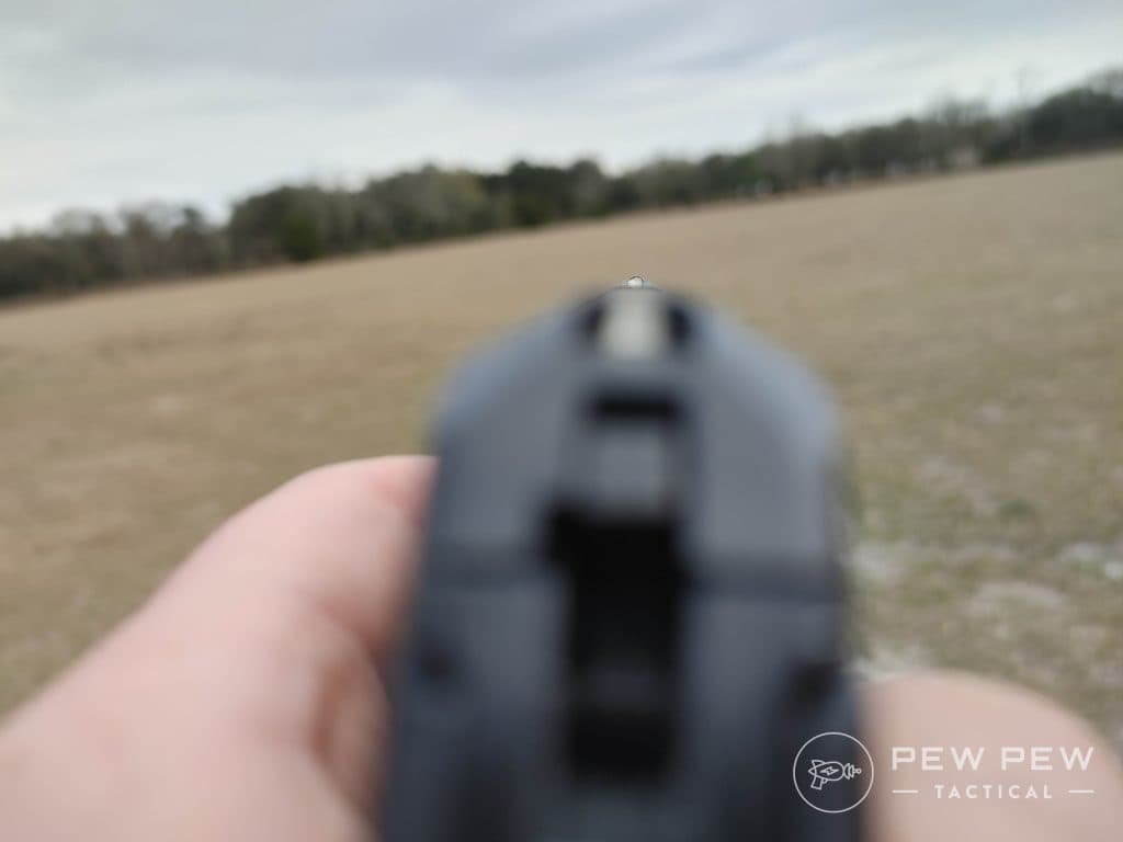KelTec P32 sight picture