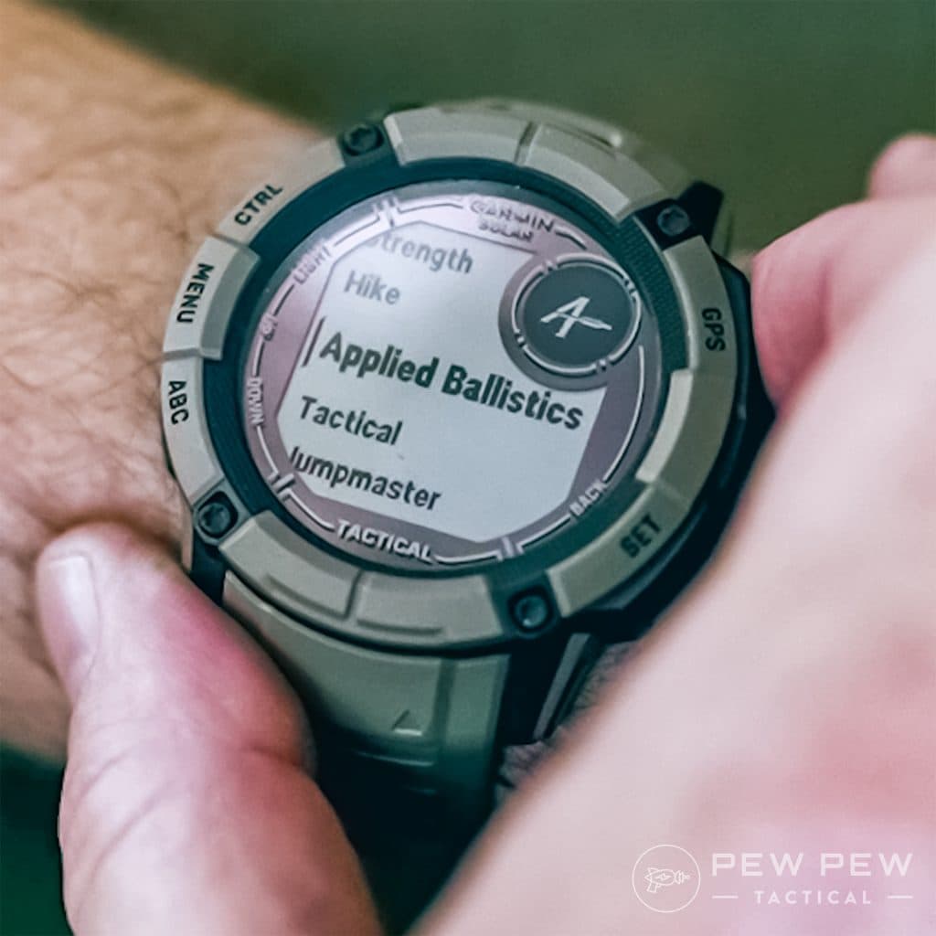 Garmin Instinct 2X Solar Tactical Ballistics