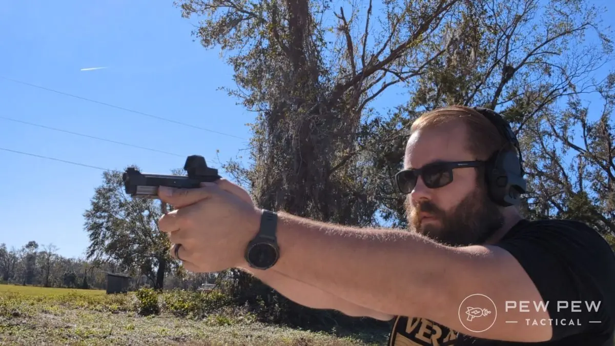 Beretta 80X Cheetah shooting