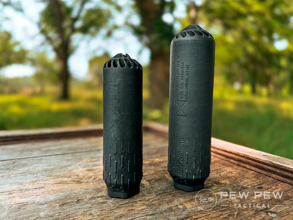 HUXWRX Flow 556K (L) vs 556 Ti (R)