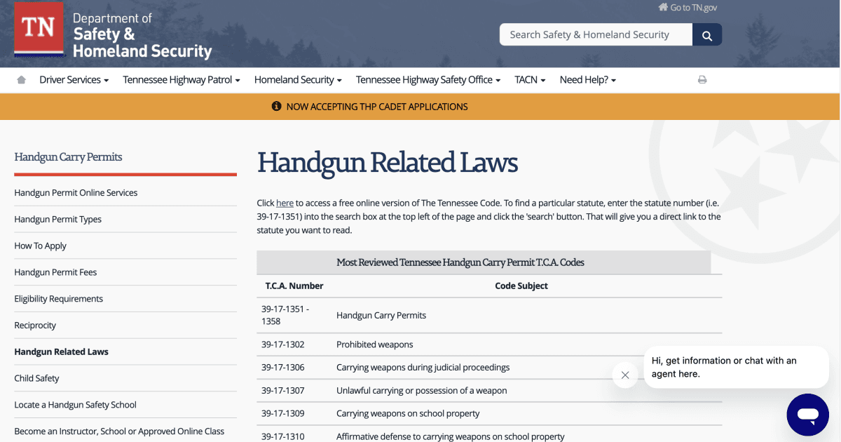 TN Hangdun Laws