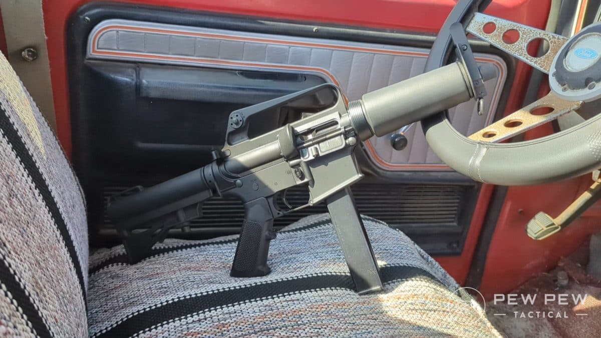 H&R Retro DOE in truck