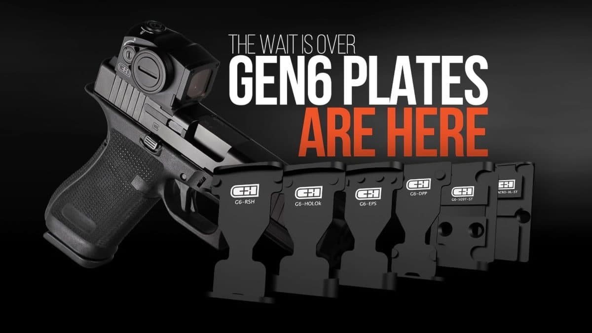 Post Thumbnail Image for post: New Product Highlight: C&H Optic Plates for Glock Gen 6 Pistols