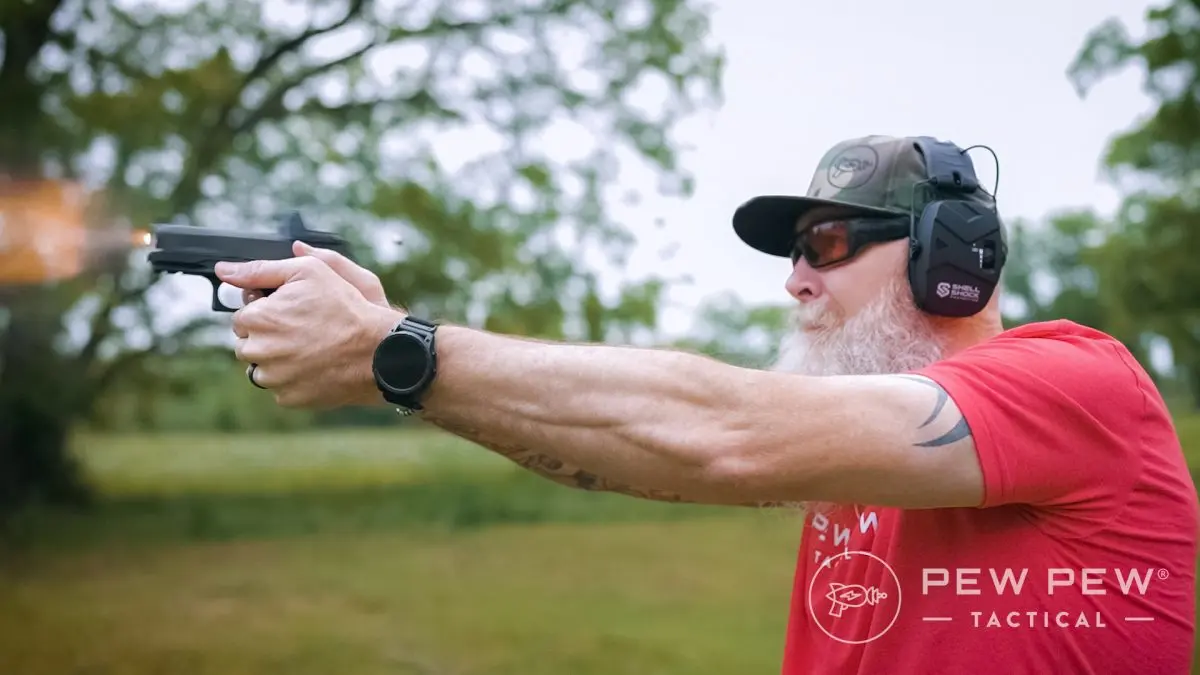 Staccato HD C36 Left side muzzle flash
