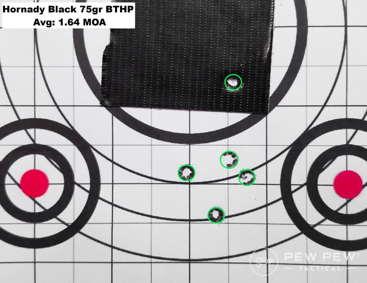 H&R M16A1 Hornady Black 75gr Target 1