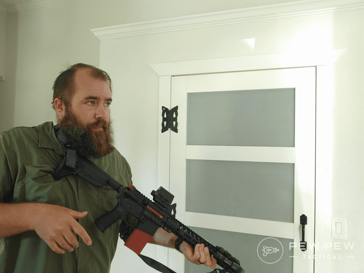 Travis dry fire with the Mantis Blackbeard