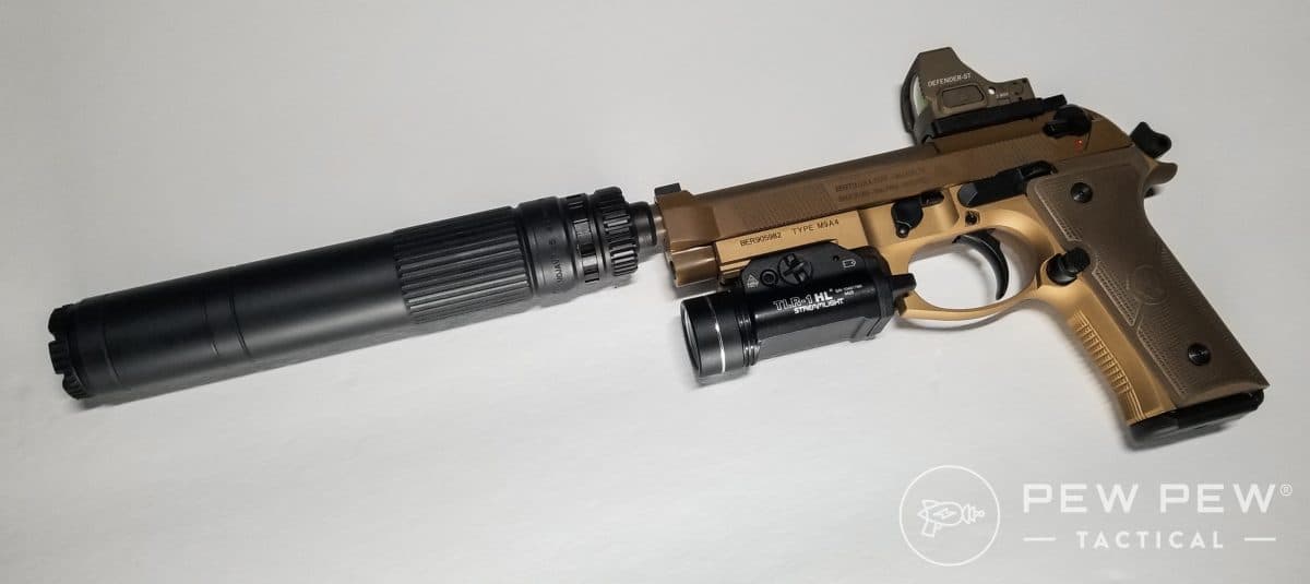 Beretta M9A4 Left Suppressed 2