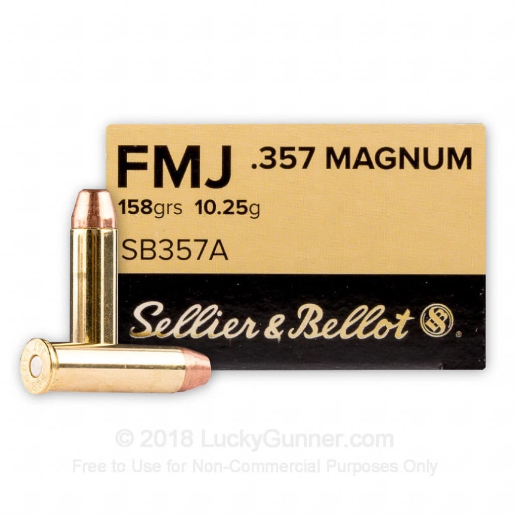 Sellier & Bellot .357 Mag 158 Grain FMJ