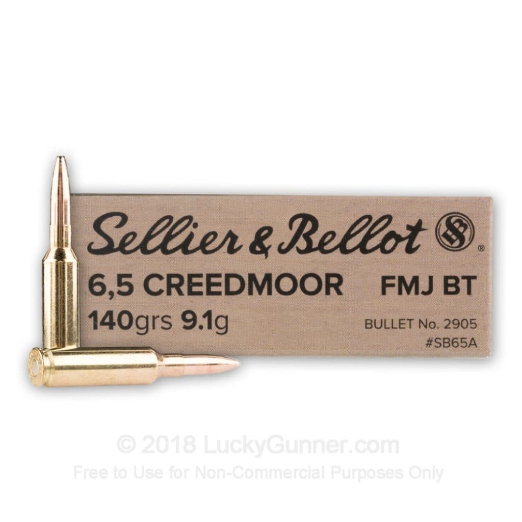 Sellier & Bellot 6.5 Creedmoor 140gr FMJBT - 20 Rounds