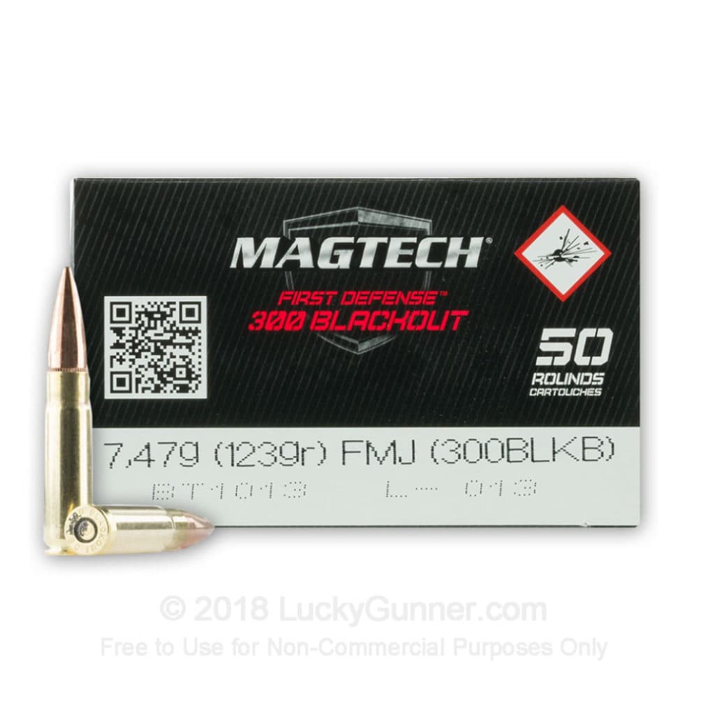 Magtech First Defense 123gn 300 BLK - 500 rounds