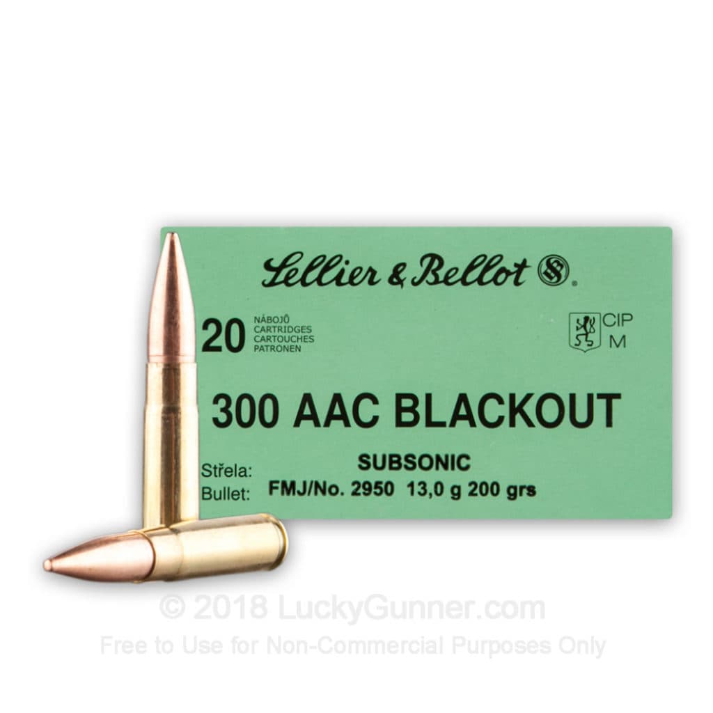 Sellier & Bellot .300 BLK 200 GR FMJ Subsonic