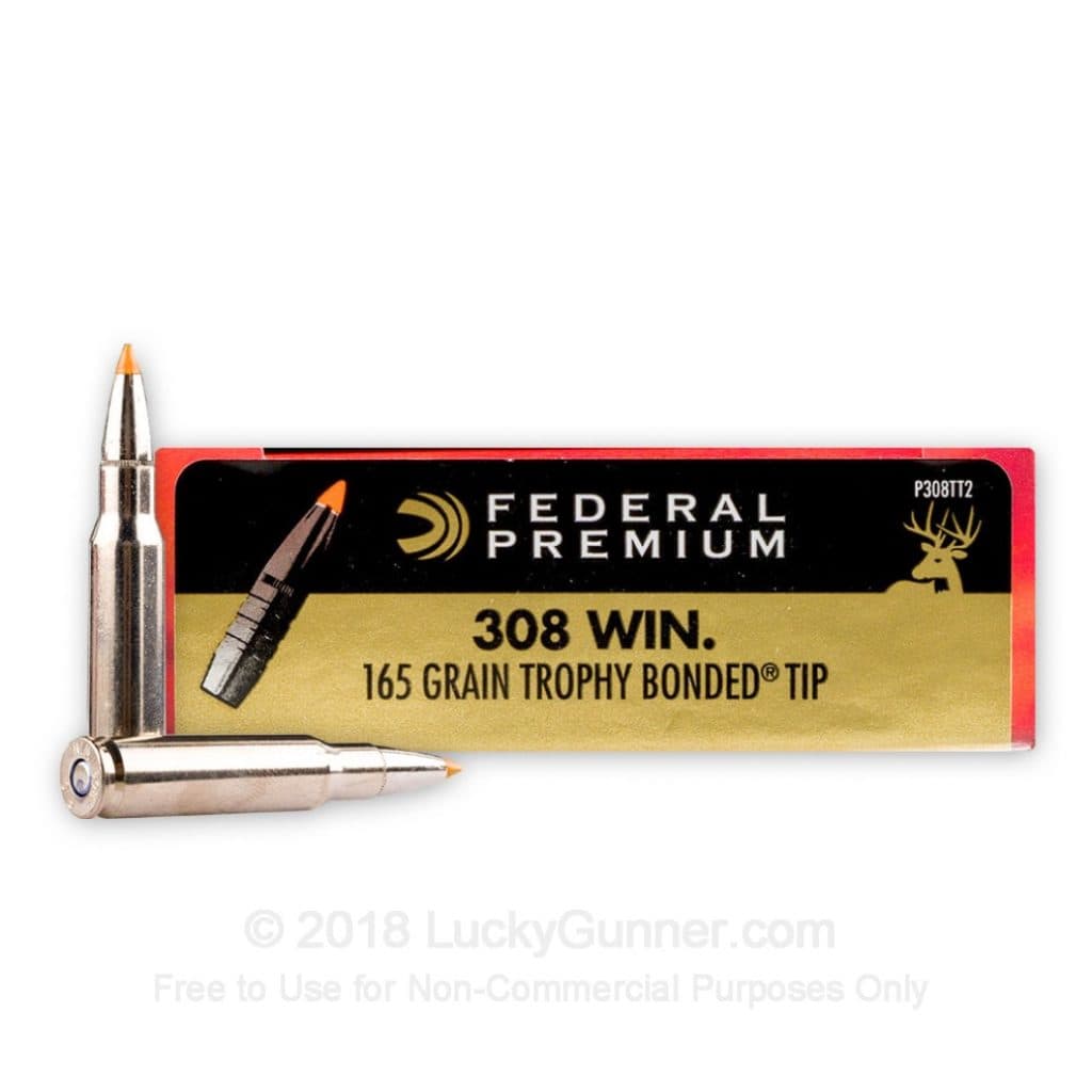 Federal .308 Win 165gr Vital-Shok Trophy Bonded Tip