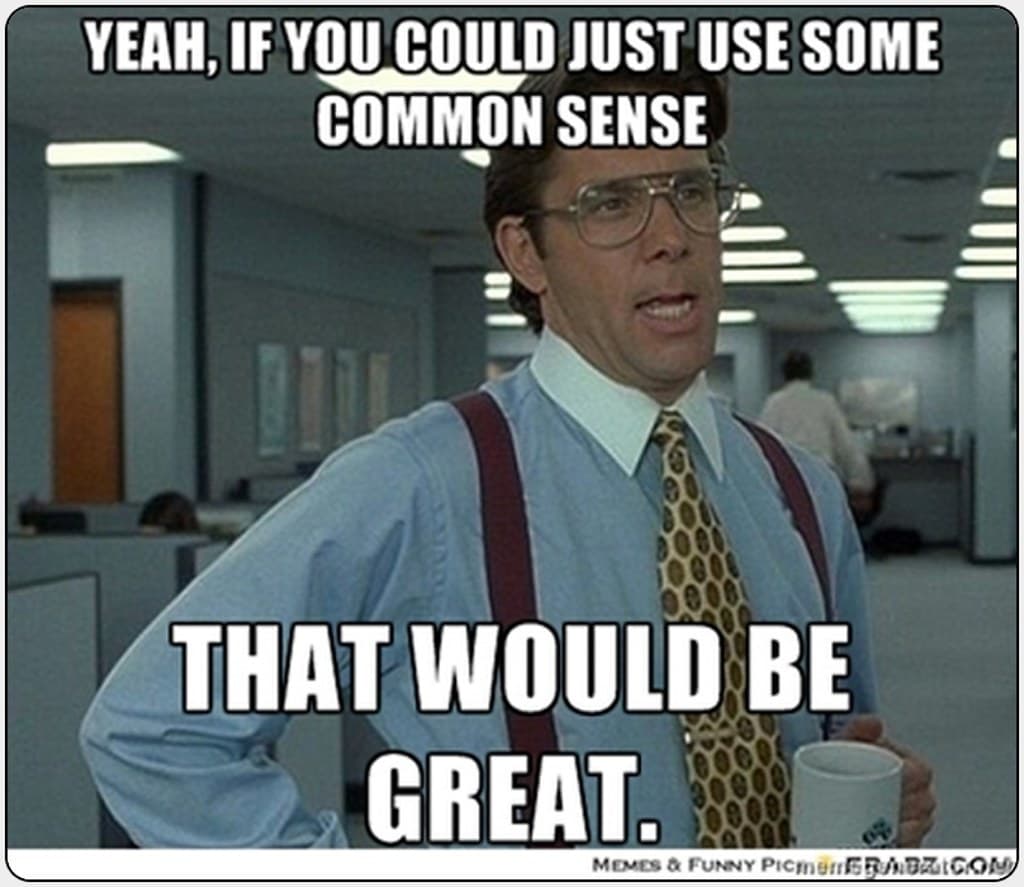 Common sense meme