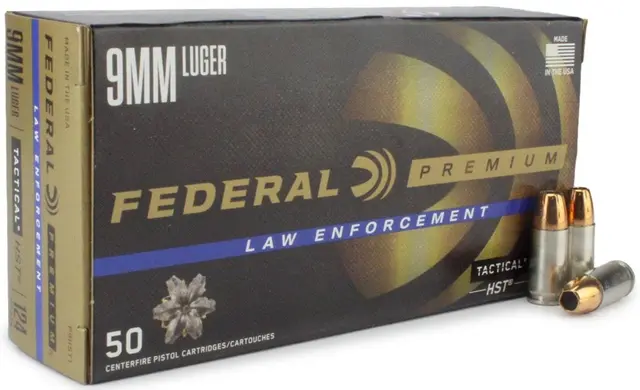 Federal Premium HST 9mm 124gr JHP Ammo - $0.58/rd w/code "PEWPEW5P"