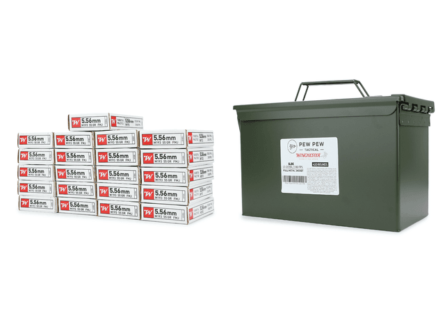Pew Pew Exclusive Bundle Winchester 5.56 55 GR M193, 420rds + Ammo Can - $204.99 + Free Shipping w/code "PEWPEWFS26"