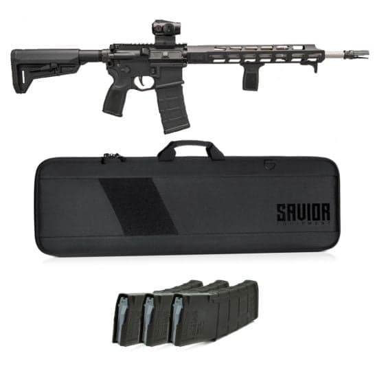 Sig Sauer M400 Tread 5.56 NATO 16" AR-15, Sig ROMEO MSR red dot, Savior rifle bag, 3 mags - $999.99