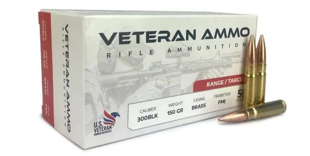 Hyperion Munitions Veteran Ammo .300 Blackout 150 GR FMJ, 500rds - $280.24 w/code "PEWPEW5P"