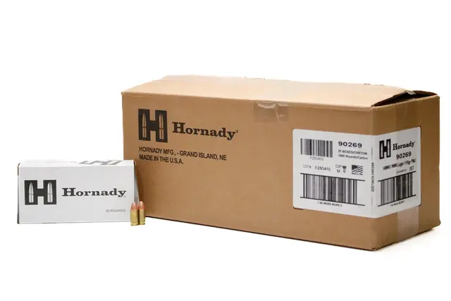 Hornady 9mm 115gr FMJ TAP Training Ammo 1000rd Case, Minor Cosmetic Blemish - $249 (Free Shipping)
