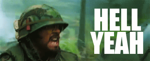 Hell Yeah Tropic Thunder gif