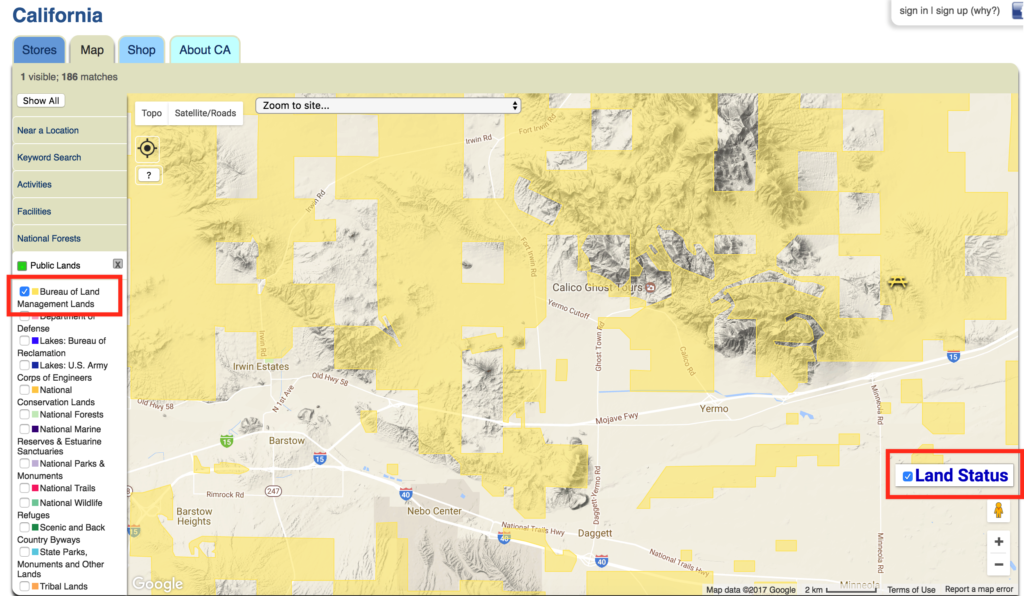 BLM Around Barstow, publiclands.org