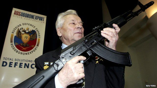 Kalashnikov Holding a Kalashnikov