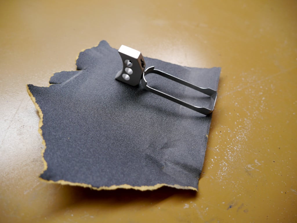 1911 Trigger Sandpaper Fitting