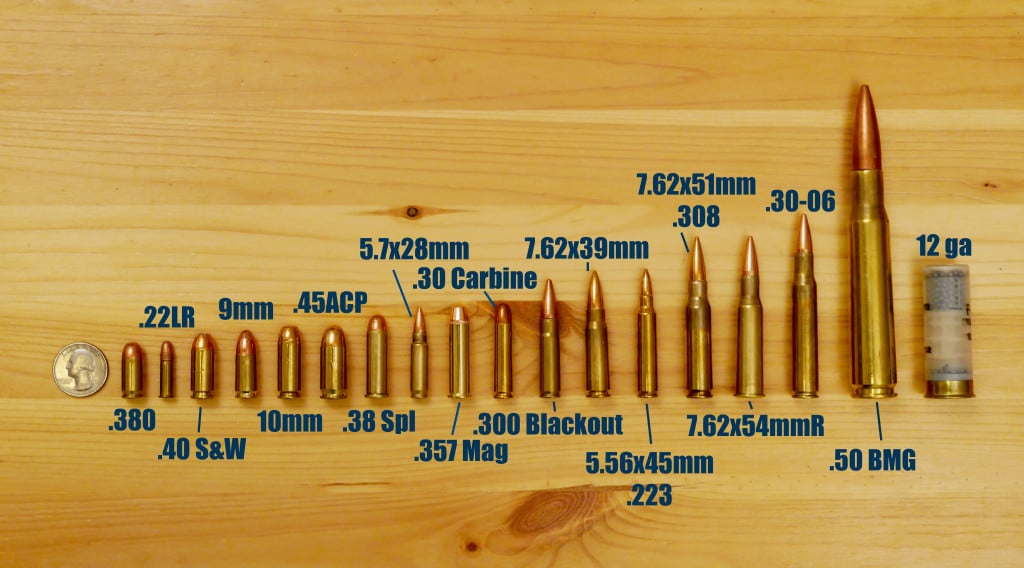 Rifle Bullet Chart Size