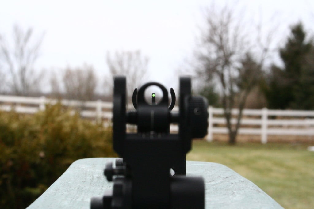 Fiber Optic Sights on an AR15