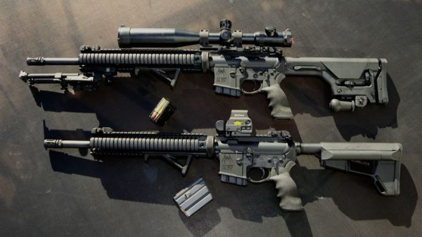 Modded AR-15s