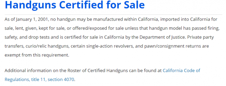 Best Guns on the California Roster of Handguns - Pew Pew Tactical