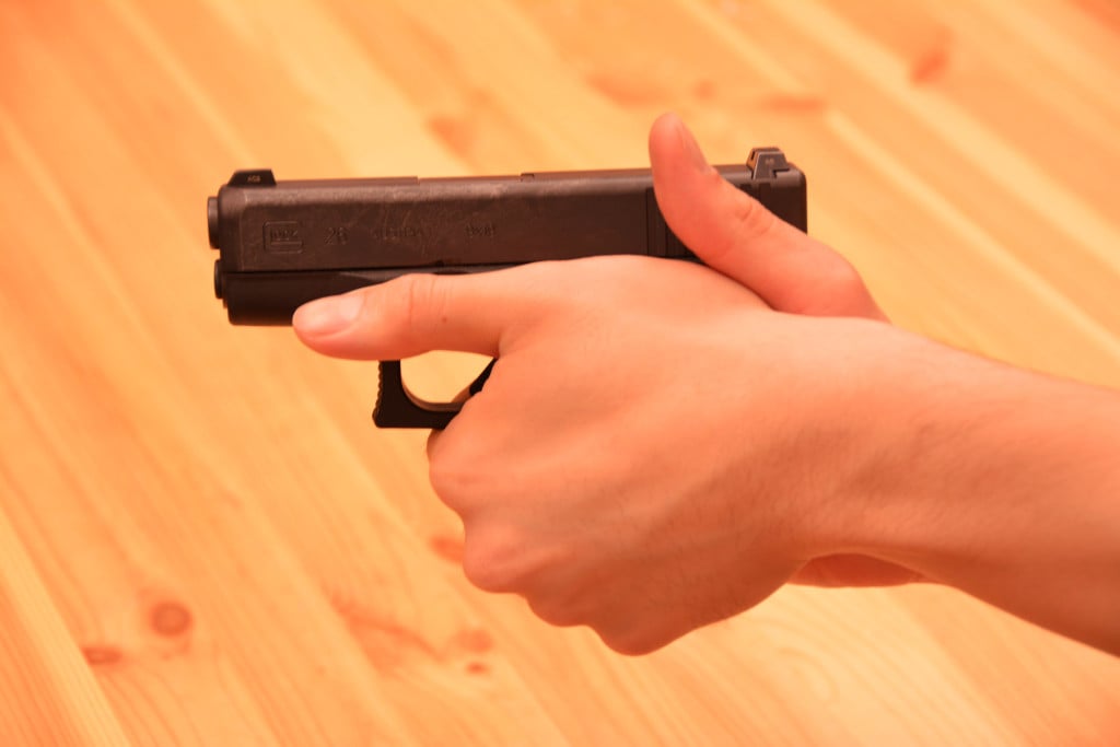 Handgun Grip, Thumb Up