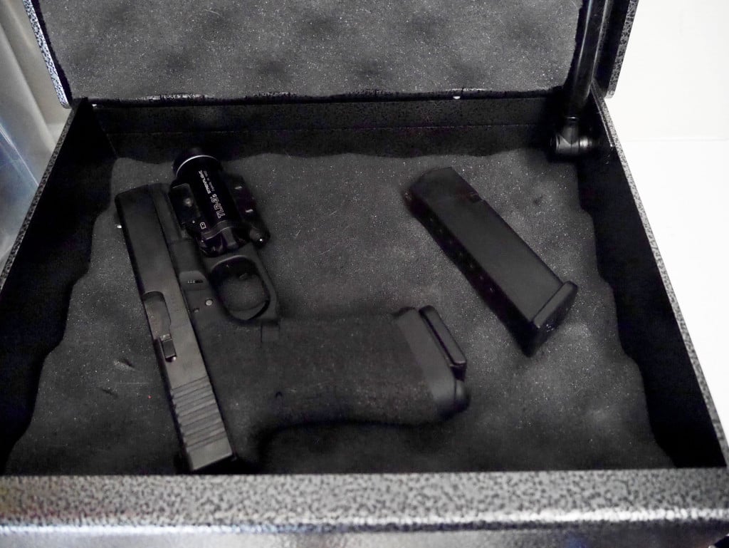 Inside Fort Knox FTK-PB Handgun Safe