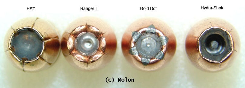 Overhead Hollow Point Comparison, ar15.com Molon