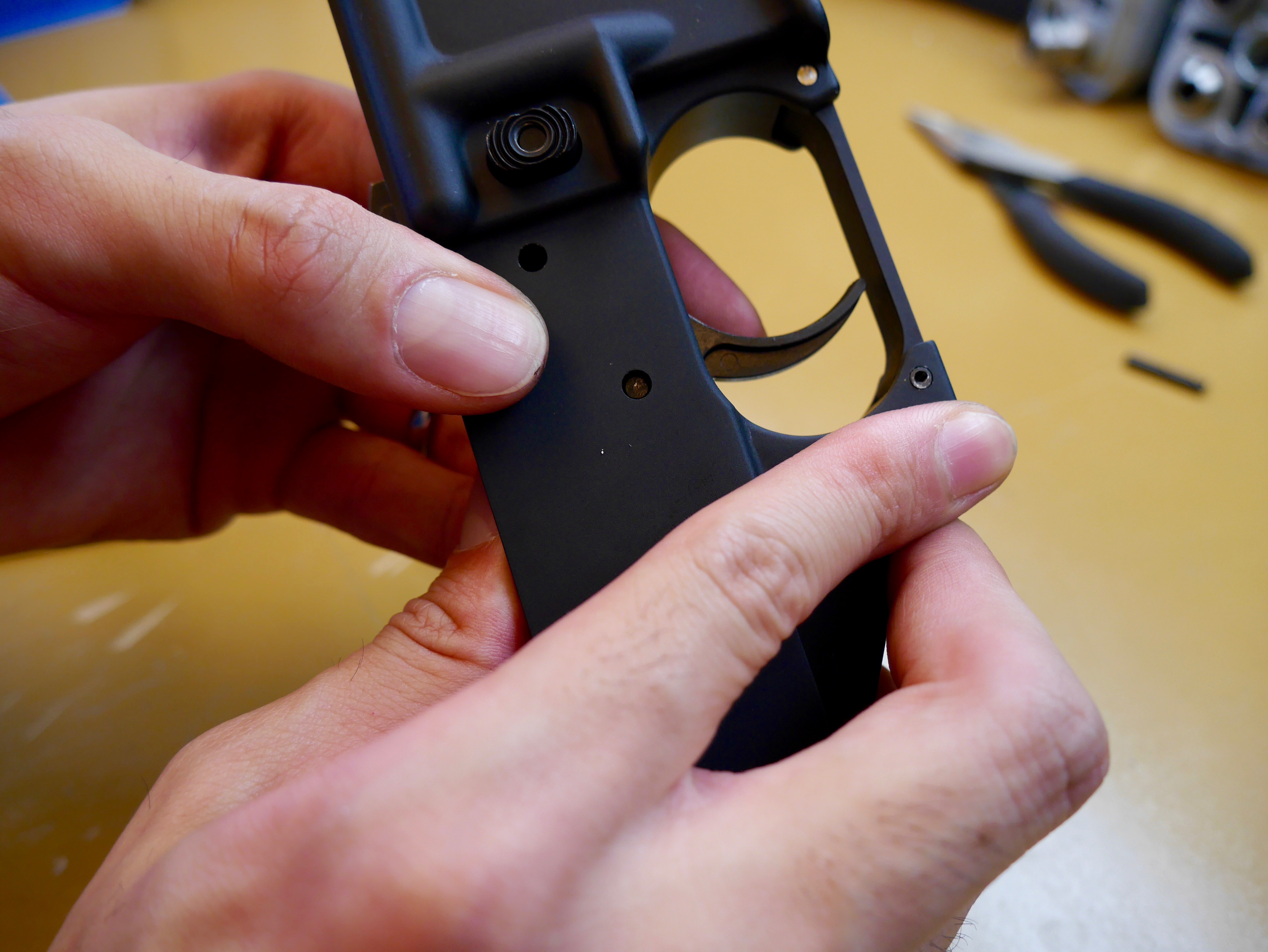 Trigger Pin Almost Through Receiver
