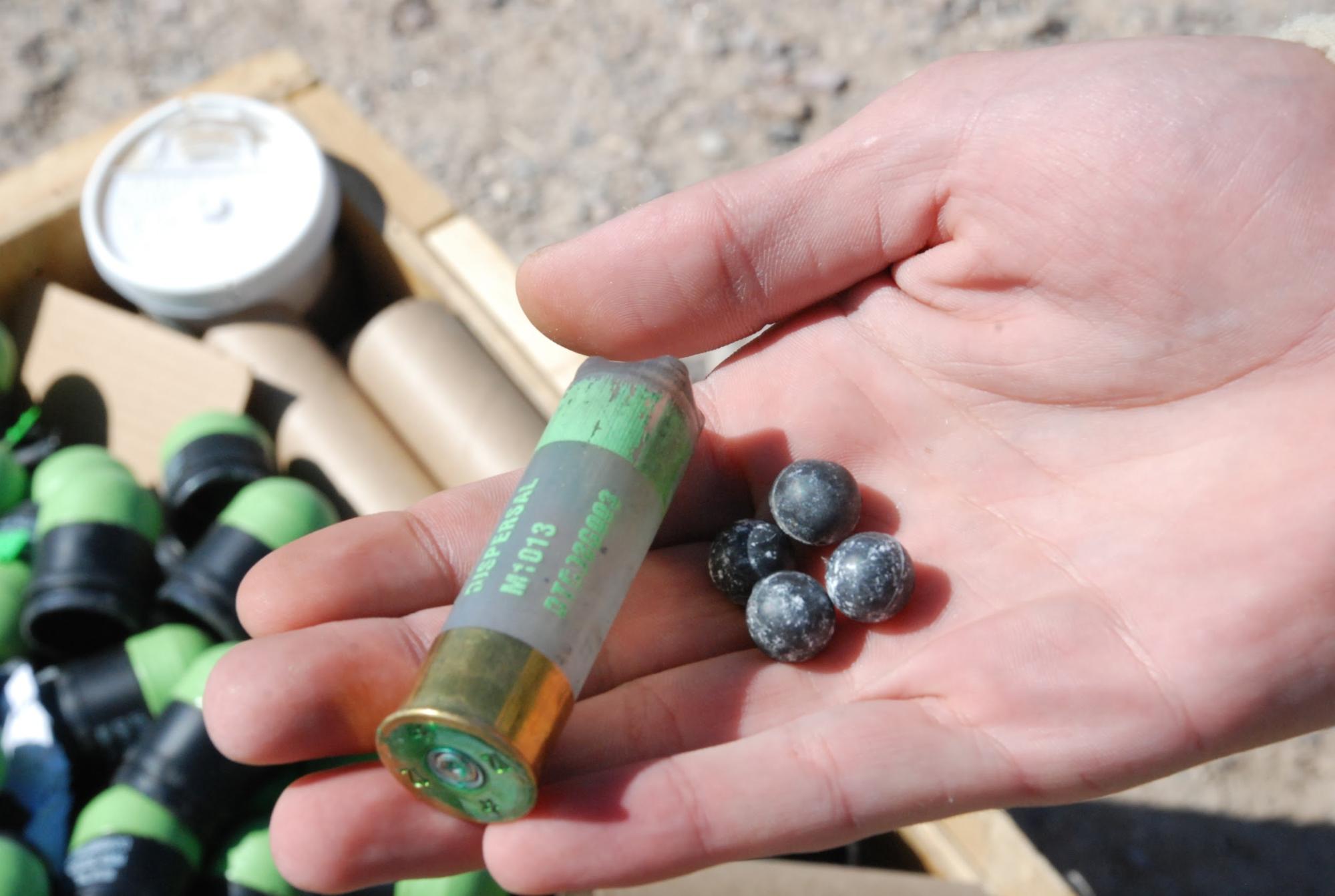 Homemade non lethal shotgun rounds