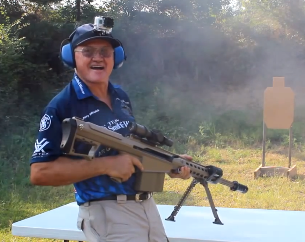 Jerry Michulek with Barrett .50 Caliber
