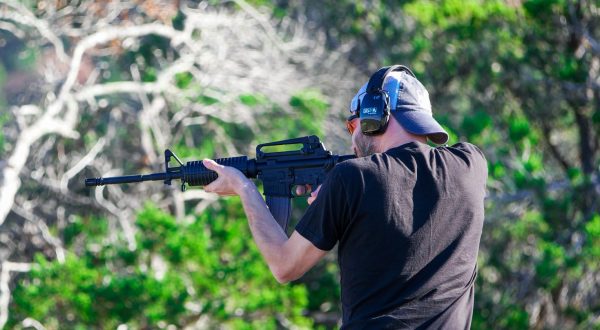 shooting with electronic ear muffs