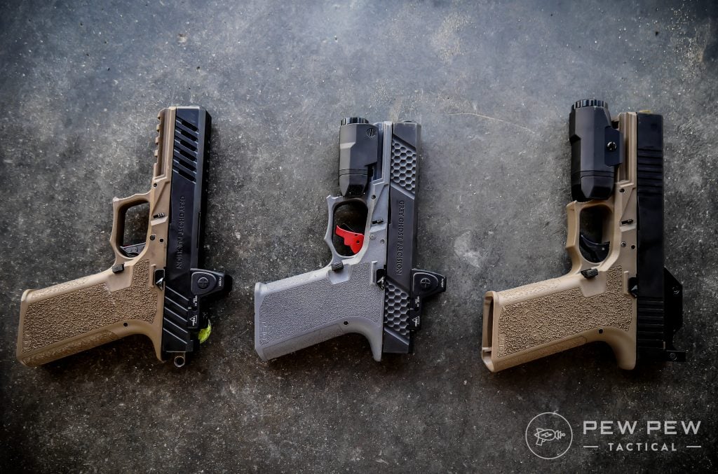 Various Polymer 80 Glocks