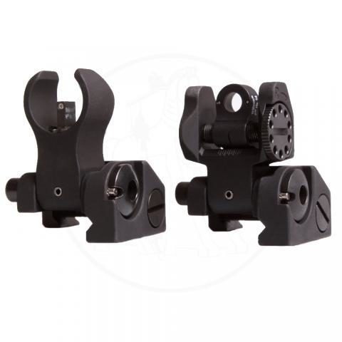 Troy’s Micro BUIS front (right) and rear (left)