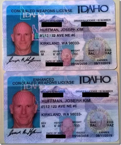 Two types of concealed weapons licenses in Idaho