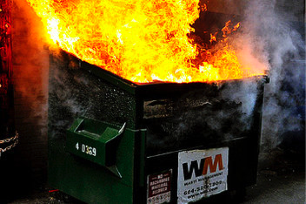 Dumpster fire